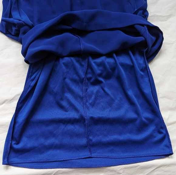 EllaBella Cobalt Blue Blouson Formal Dress - Size 3 with Lace  Details - Picture 10 of 10